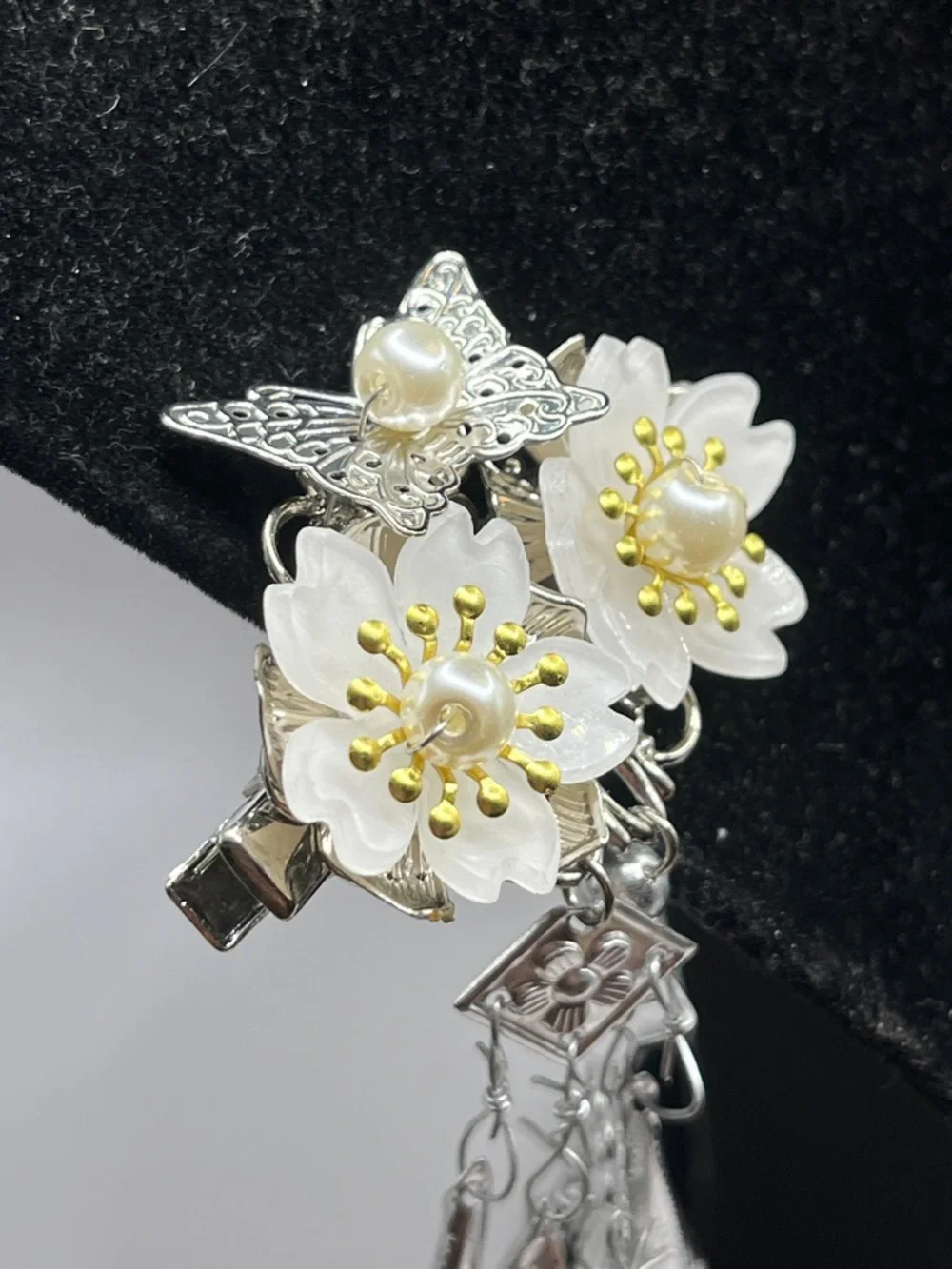 Butterfly Tassels Hair Clasp Step Shake Ethnic Beads Hairpins